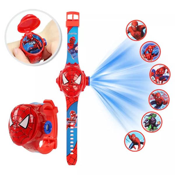 RELOJ NIÑOS PROYECTOR PEQUEÑO DIGITAL PERSONAJES  6 DIAPOSITIVAS