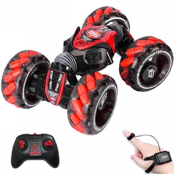 CARRO CONTROL REMOTO STUNT 4×4 SENSOR MANO LLANTA GIGANTE